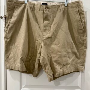 George Men's Khaki Flat Front Shorts
